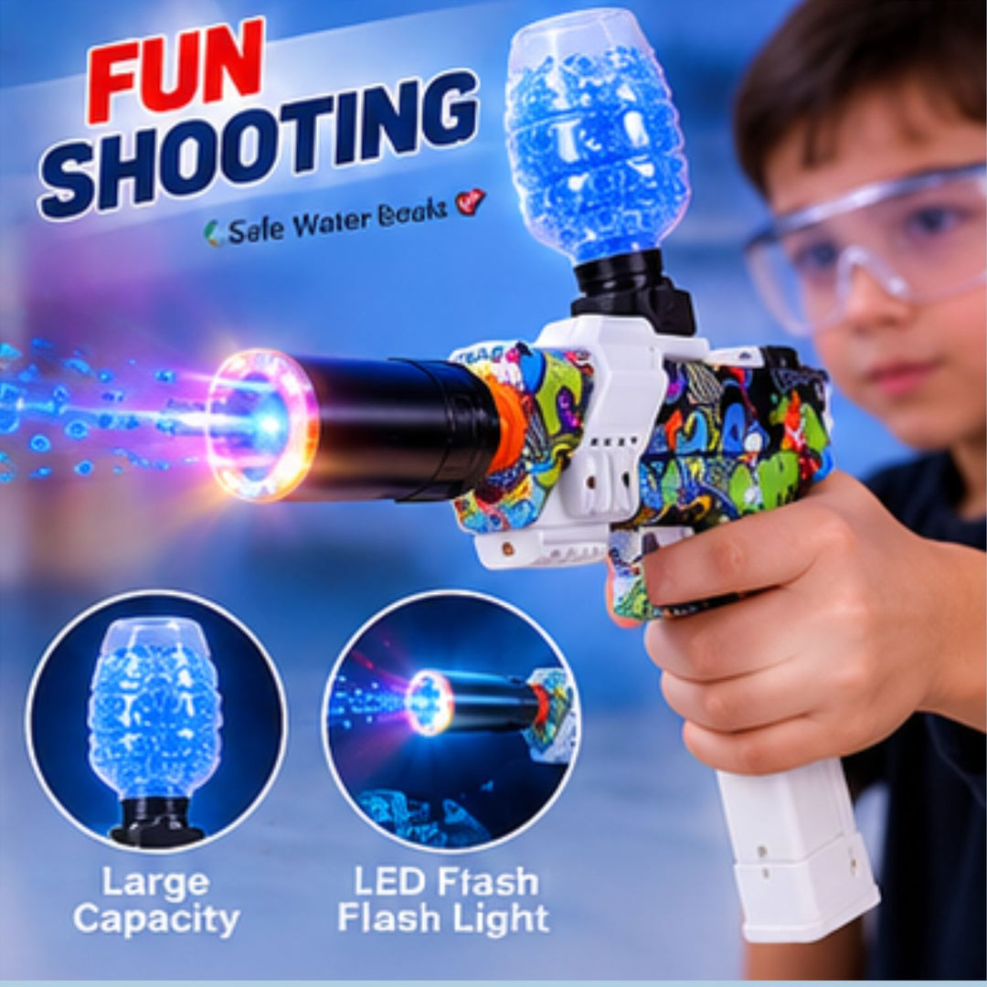 MK23S Electric Toy Gun with Crystal Muzzle, Gel Beads &amp; Safety Goggles