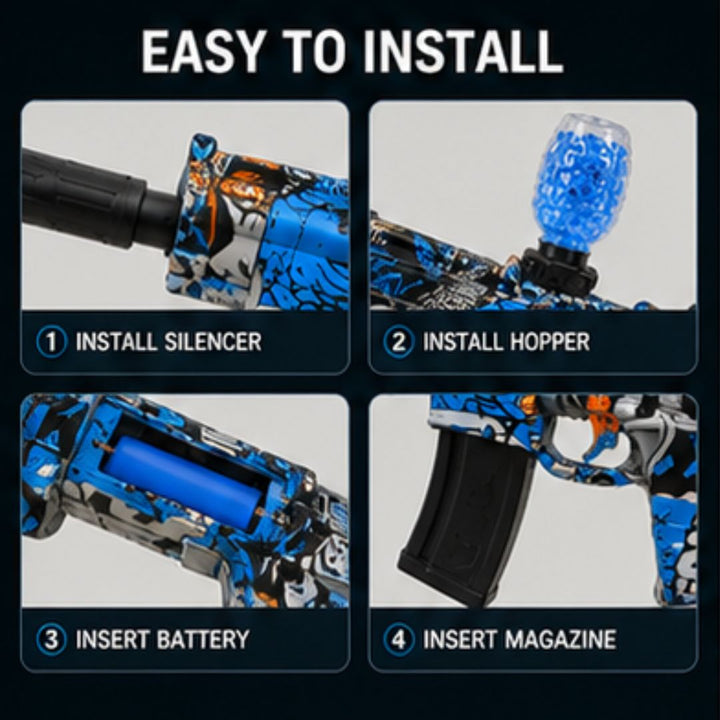 MP5 Assault Rifle Electric Gel Blaster Gun with Automatic Shooting