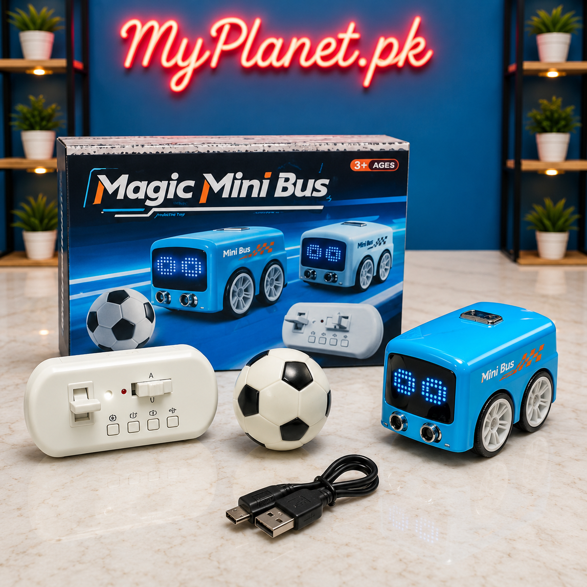 𝗠𝗮𝗴𝗶𝗰 𝗠𝗶𝗻𝗶 𝗕𝘂𝘀 𝗦𝗺𝗮𝗿𝘁 𝗥𝗖 𝗧𝗼𝘆 𝘄𝗶𝘁𝗵 𝗚𝗲𝘀𝘁𝘂𝗿𝗲 𝗦𝗲𝗻𝘀𝗶𝗻𝗴, 𝗙𝗼𝗹𝗹𝗼𝘄 𝗠𝗼𝗱𝗲 & 𝗜𝗻𝘁𝗲𝗿𝗮𝗰𝘁𝗶𝘃𝗲 𝗣𝗹𝗮𝘆
