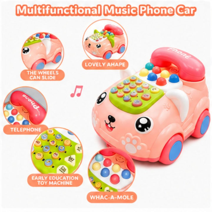 Multifunction Educational Baby Telephone Car