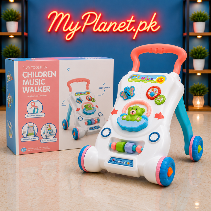 Multifunctional Baby Activity Music Walker
