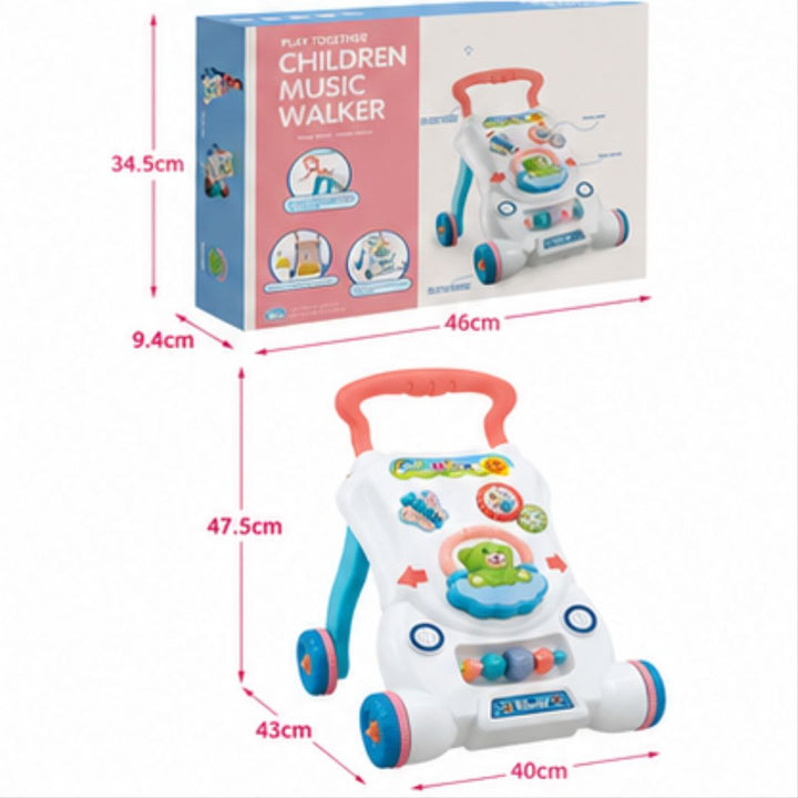 Multifunctional Baby Activity Music Walker