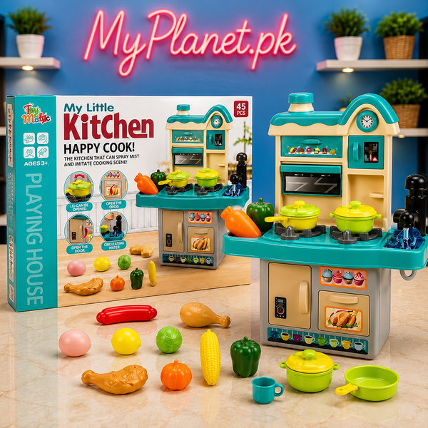 My Little Kitchen Happy Cook Play Set (45 Pieces)