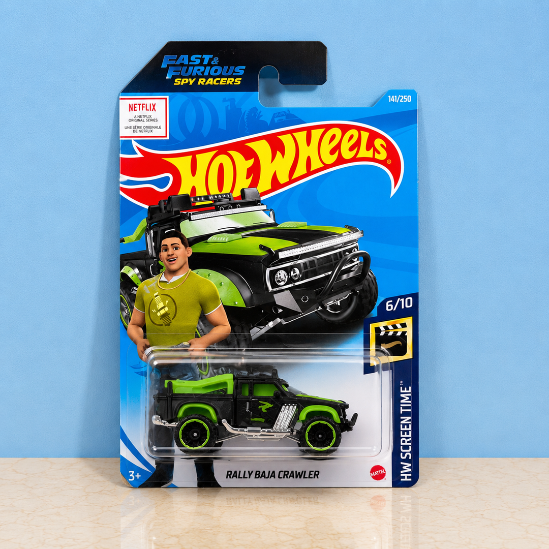 Hot Wheels Rally Baja Crawler Fast and Furious Spy Racers 1:64 scale die-cast car made in Malaysia on original card