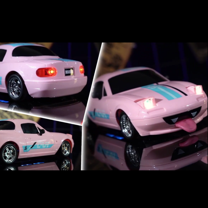 Rechargeable 4WD RC Drift Racing Car with Funny Silicone Tongue &amp; Pop-Up LED Headlights