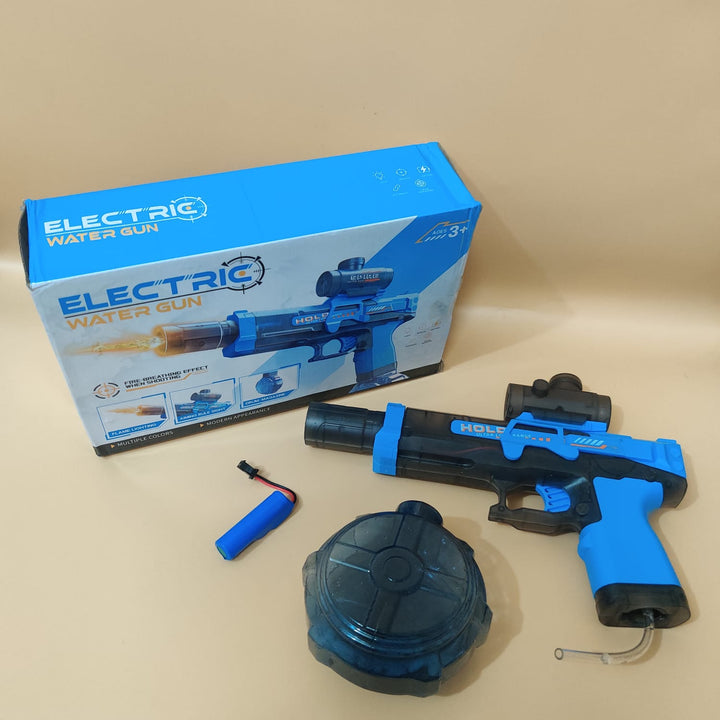 Rechargeable Automatic Water Gun with Drum Magazine &amp; Scope