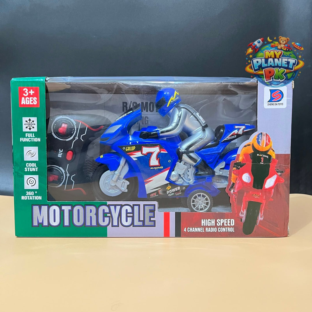 Remote Control High Speed Stunt Motorcycle with 360° Rotation