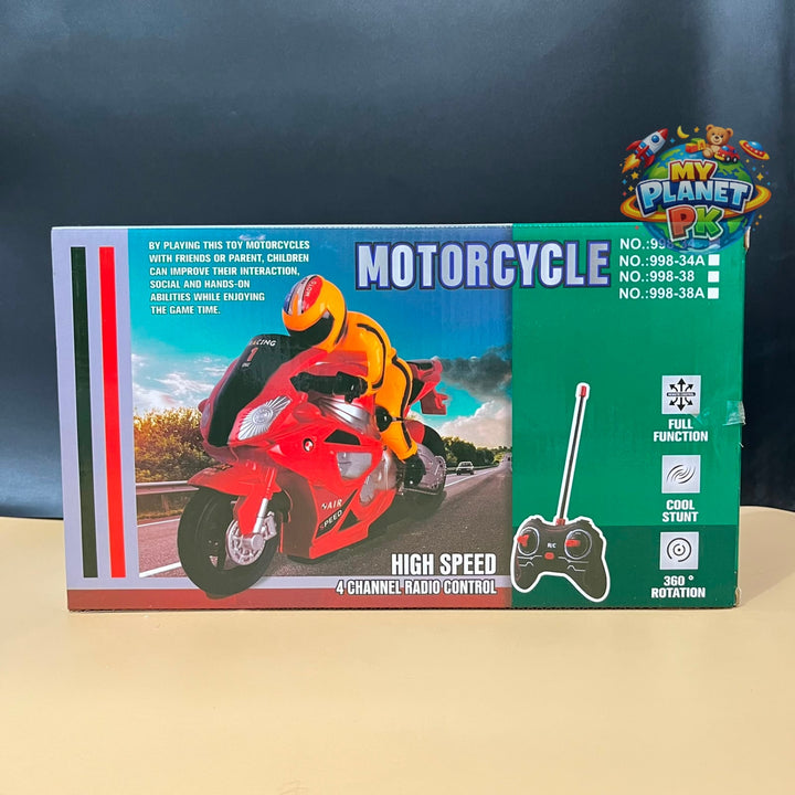Remote Control High Speed Stunt Motorcycle with 360° Rotation