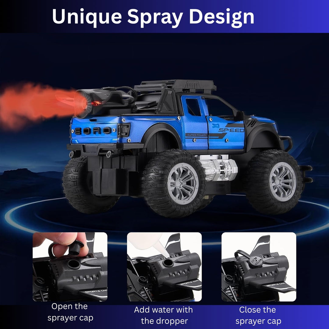 Remote Control Off Road Metal Jeep with Mist Spray  (1:18 Scale)