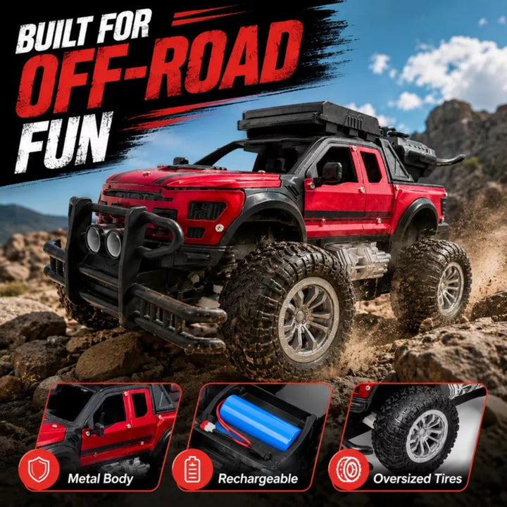 Remote Control Off Road Metal Jeep with Mist Spray  (1:18 Scale)