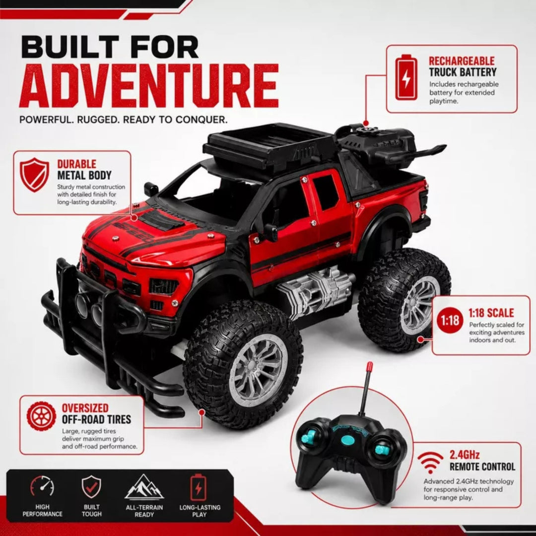 Remote Control Off Road Metal Jeep with Mist Spray  (1:18 Scale)