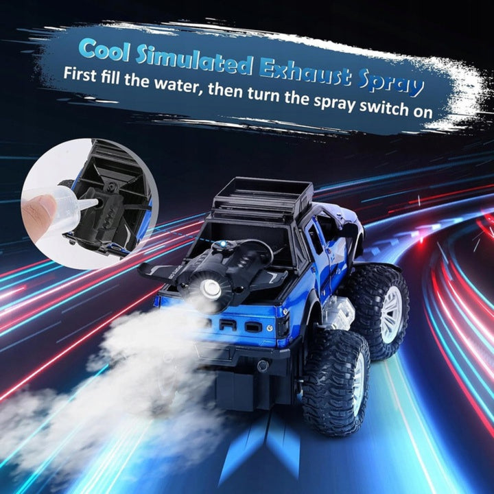 Remote Control Off Road Metal Jeep with Mist Spray  (1:18 Scale)