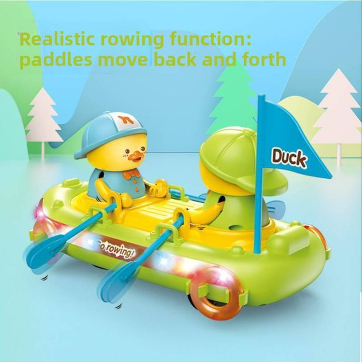 Rowing Boat Duck Toy with Lights, Music &amp; Bump and Go Action