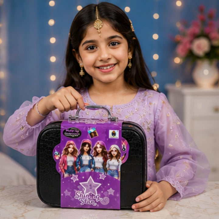 Shining Star Girls Makeup Kit with Carry Case
