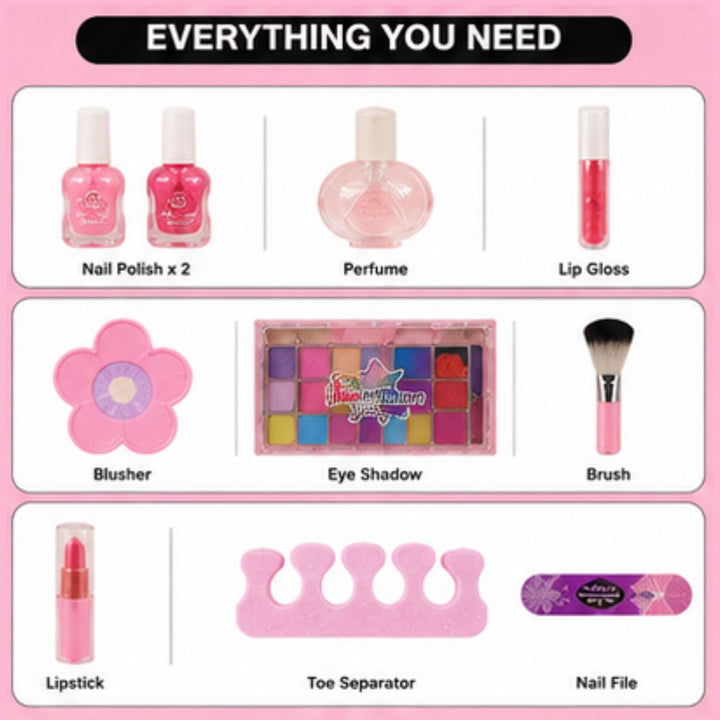 Shining Star Girls Makeup Kit with Carry Case