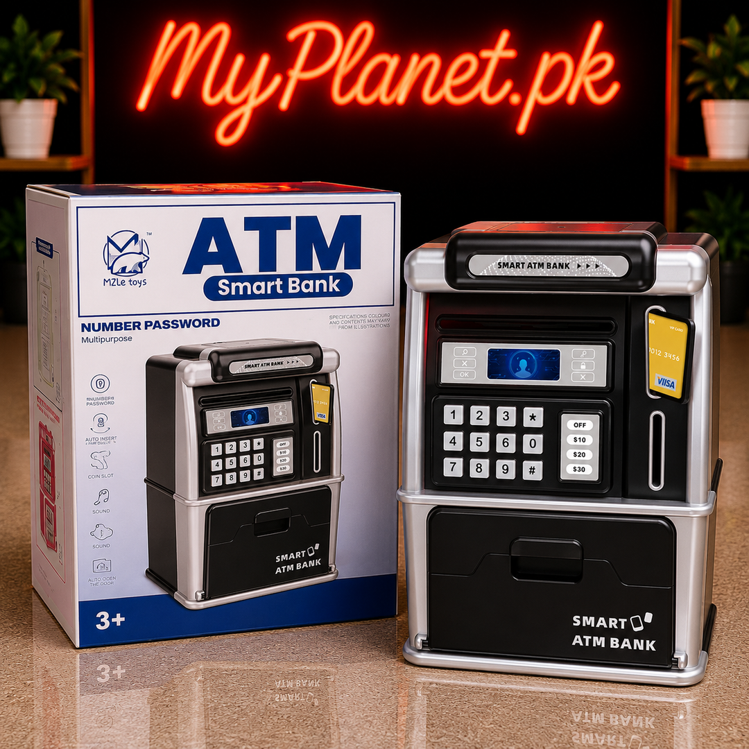 Smart ATM Bank Money Saving Toy with Password &amp; ATM Card