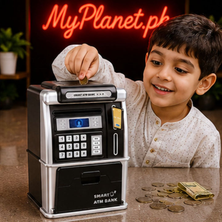 Smart ATM Bank Money Saving Toy with Password &amp; ATM Card
