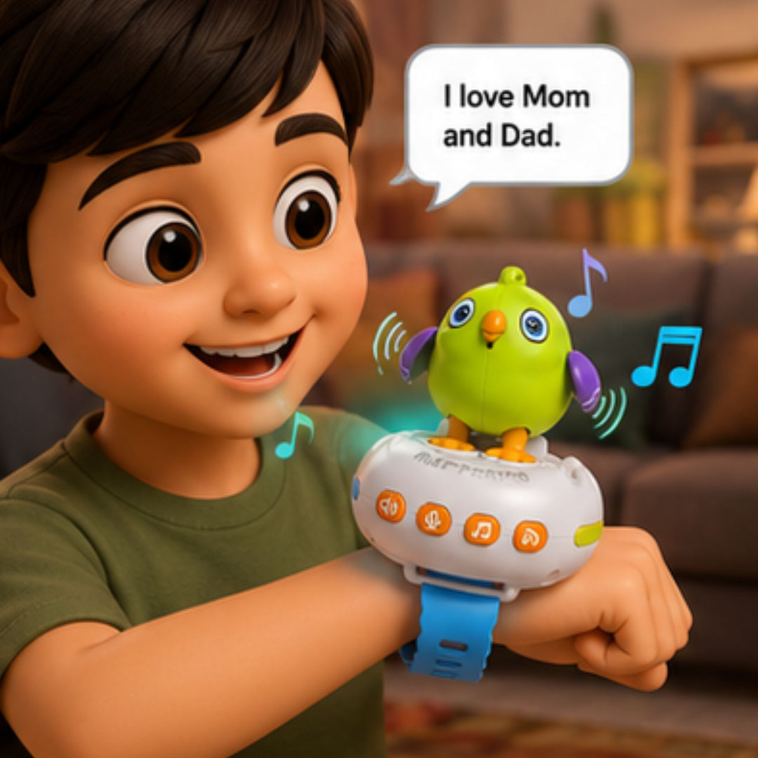 Smart Interactive Happy Bird Talking Watch Learning Toy