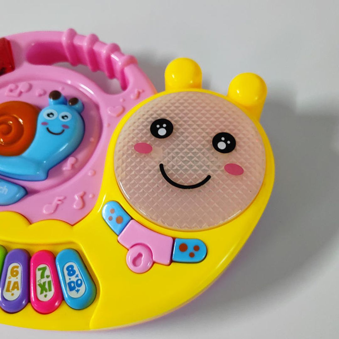 Snail Shaped Musical Piano with Lights Toy
