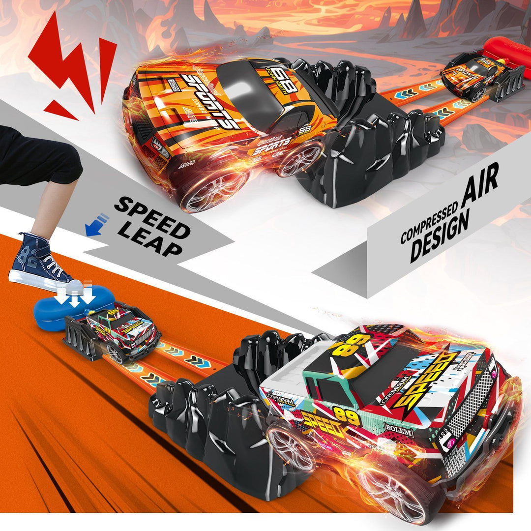 Speed Leap Compressed Air Racing Car Launcher Track Set