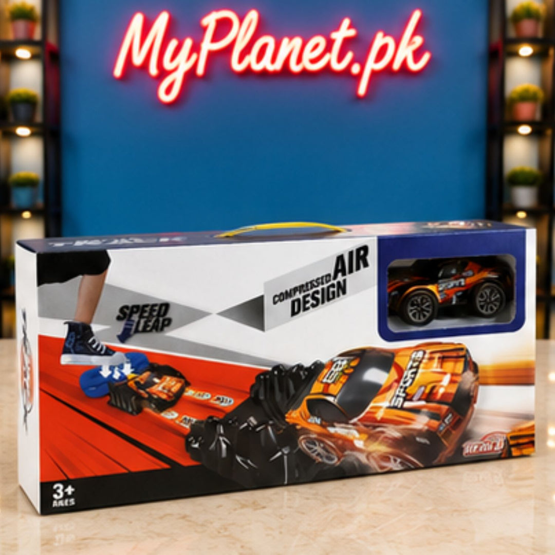 Speed Leap Compressed Air Racing Car Launcher Track Set