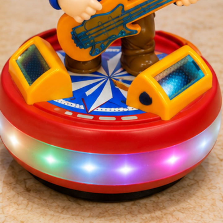 Stage Guitar Rockstar with Lights, Music &amp; 360° Rotation