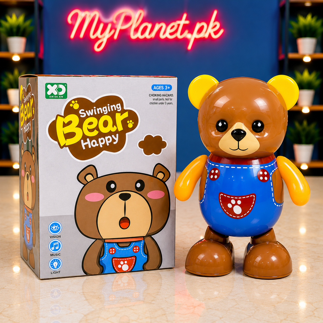 Swinging Bear Happy Dancing Toy with Lights &amp; Music