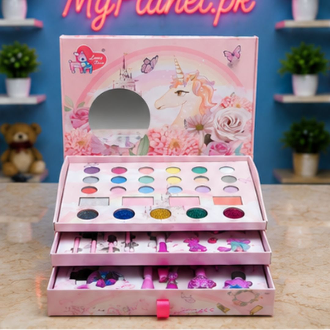Unicorn DIY Makeup Box &amp; Beads Set for Girls