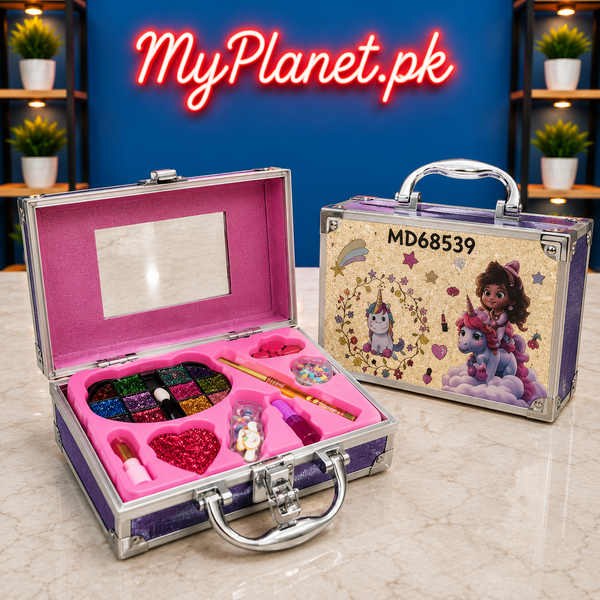 Unicorn Makeup Beauty Kit with Portable Carry Case for Girls