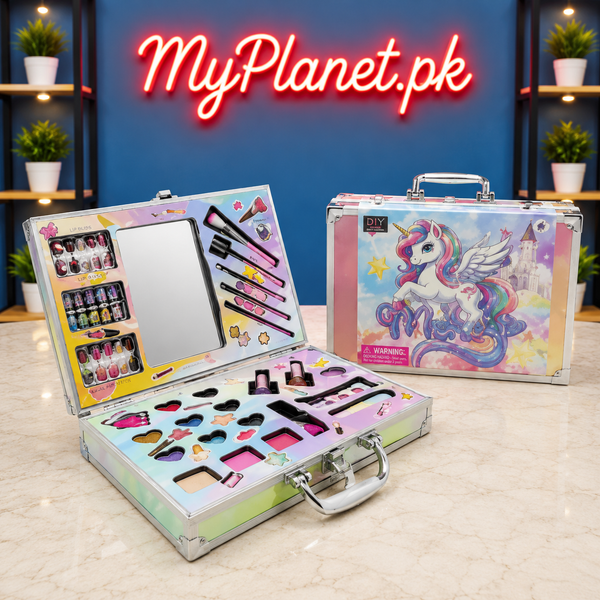 Unicorn Princess Makeup Beauty Kit with Carry Case for Girls