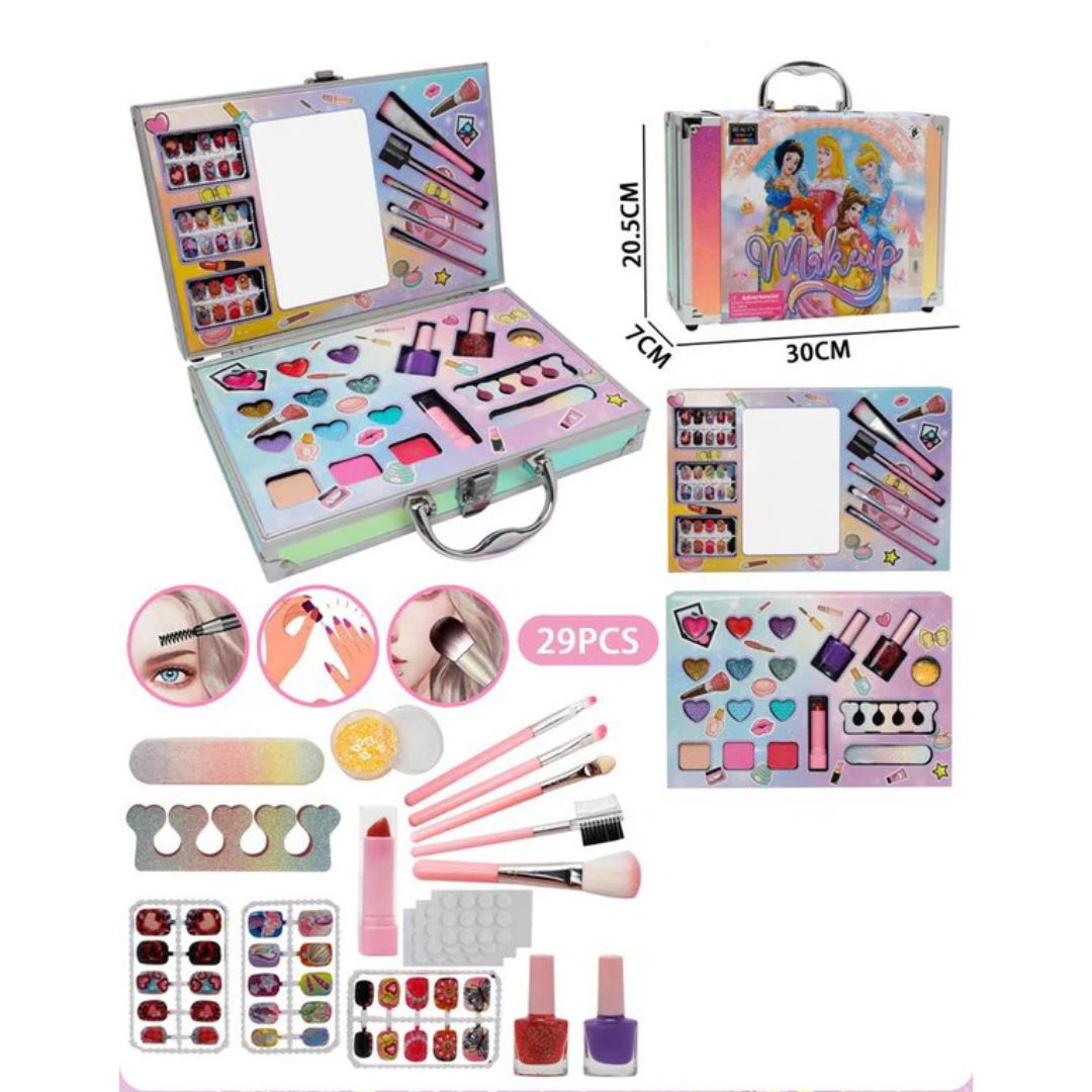 Unicorn Princess Makeup Beauty Kit with Carry Case for Girls