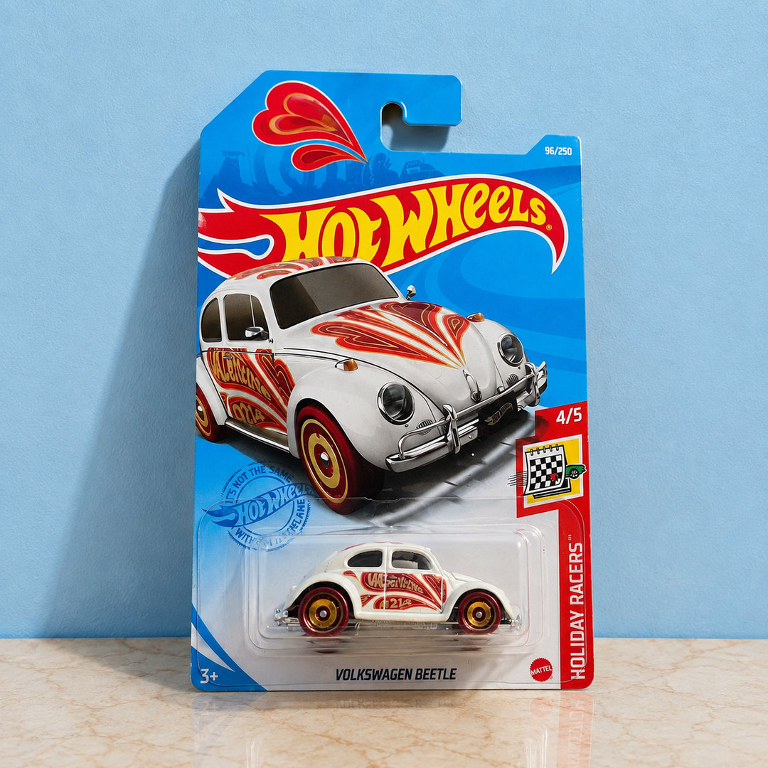 Hot Wheels Volkswagen Beetle Holiday Racers 1 64 scale die cast car made in Malaysia